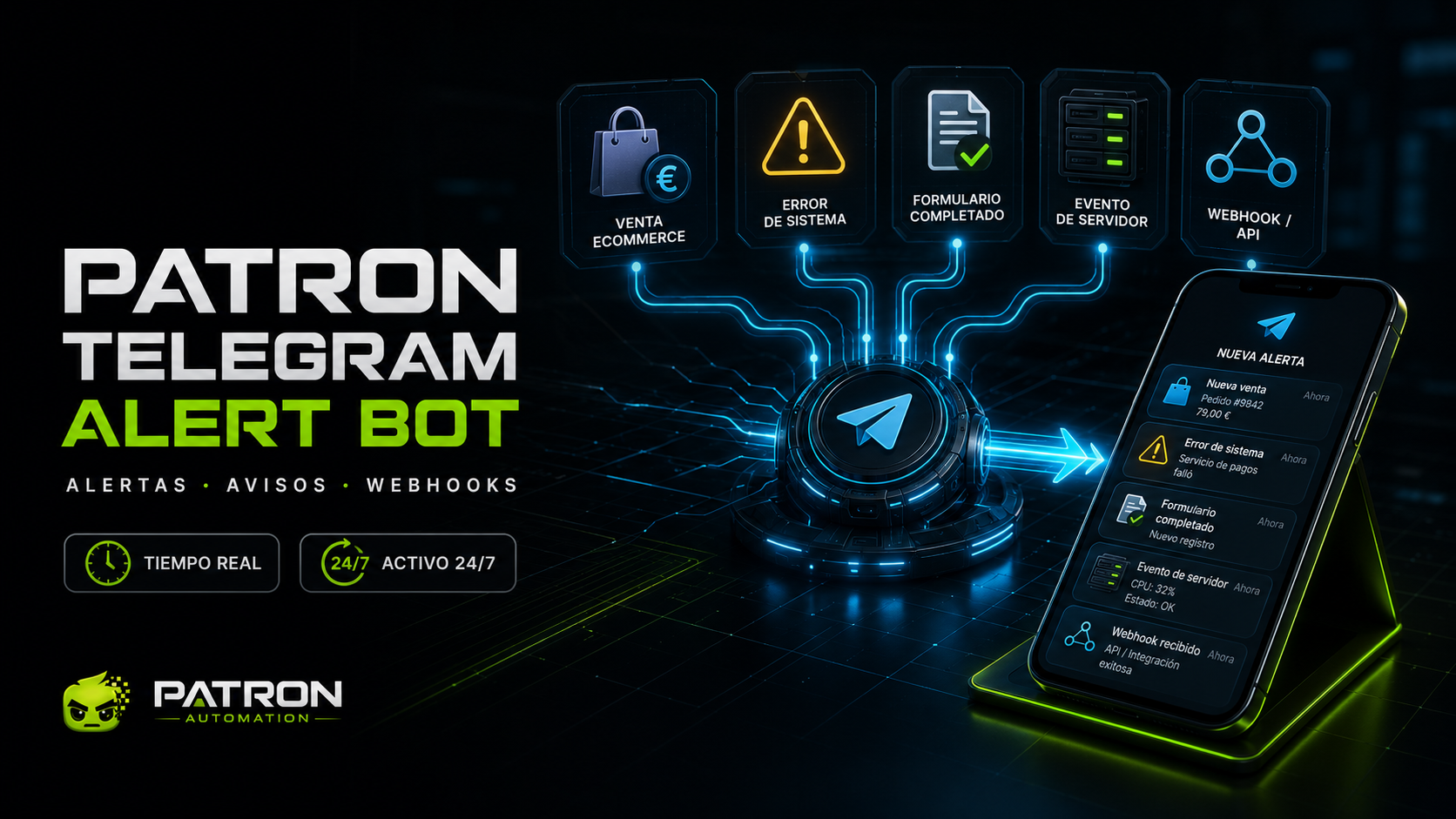 Patron Telegram Alert Bot